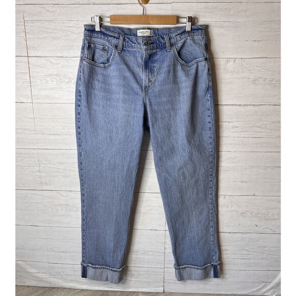 Abercrombie & Fitch Jeans Womens Size 32 Reg The 90s Straight Mid Rise Denim - Picture 4 of 16